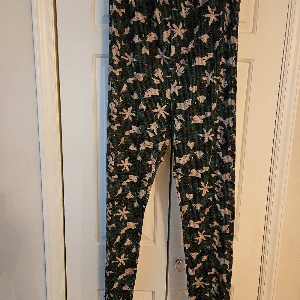 CAMEL "Camo" Thermal Underwear or PJ Pants. Unisex LargeLarge
